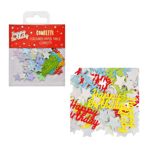 Picture of HAPPY BIRTHDAY PAPER CONFETTI MULTI-COLOURED